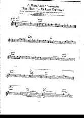 télécharger la partition d'accordéon Un homme et une femme (Sax Mi & Sib) au format PDF