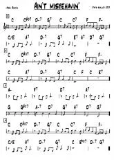 télécharger la partition d'accordéon Ain't misbehavin' au format PDF