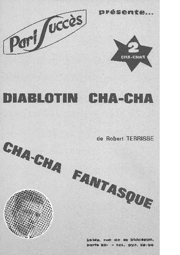 télécharger la partition d'accordéon Cha Cha fantasque au format PDF