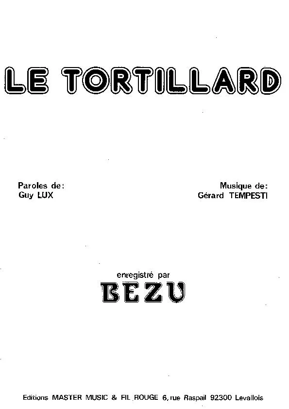 télécharger la partition d'accordéon Le Tortillard (Chant : André Bézu) au format PDF