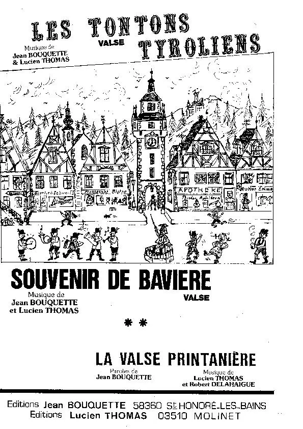 télécharger la partition d'accordéon Les Tontons Tyroliens (Valse) au format PDF