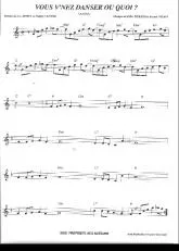 télécharger la partition d'accordéon Vous v'nez danser ou quoi (Samba) au format PDF
