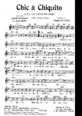 télécharger la partition d'accordéon Chic à Chiquito (Du Film : Le cavalier noir) (Chant : Georges Guétary) au format PDF