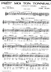 télécharger la partition d'accordéon Prêt' moi ton tonneau (Chant : Andrex) (Marche du tonnerre) au format PDF