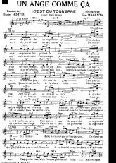 télécharger la partition d'accordéon Un ange comme ça (C'est du tonnerre) (Chant : Dario Moreno) (Slow) au format PDF