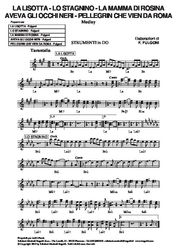 télécharger la partition d'accordéon Folklore n°1 (Medley) au format PDF
