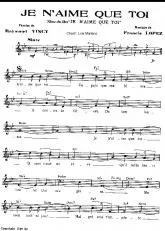 télécharger la partition d'accordéon Je n'aime que toi (Chant : Luis Mariano) (Slow) au format PDF