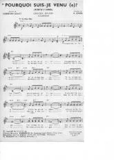 télécharger la partition d'accordéon Pourquoi suis je venu (Why'd I come) (Cha Cha Boléro) au format PDF