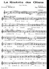 télécharger la partition d'accordéon La roulotte des Gitans (Chant : Rina Ketty) au format PDF