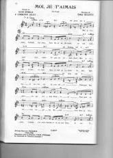 télécharger la partition d'accordéon Moi je t'aimais (Tango) au format PDF
