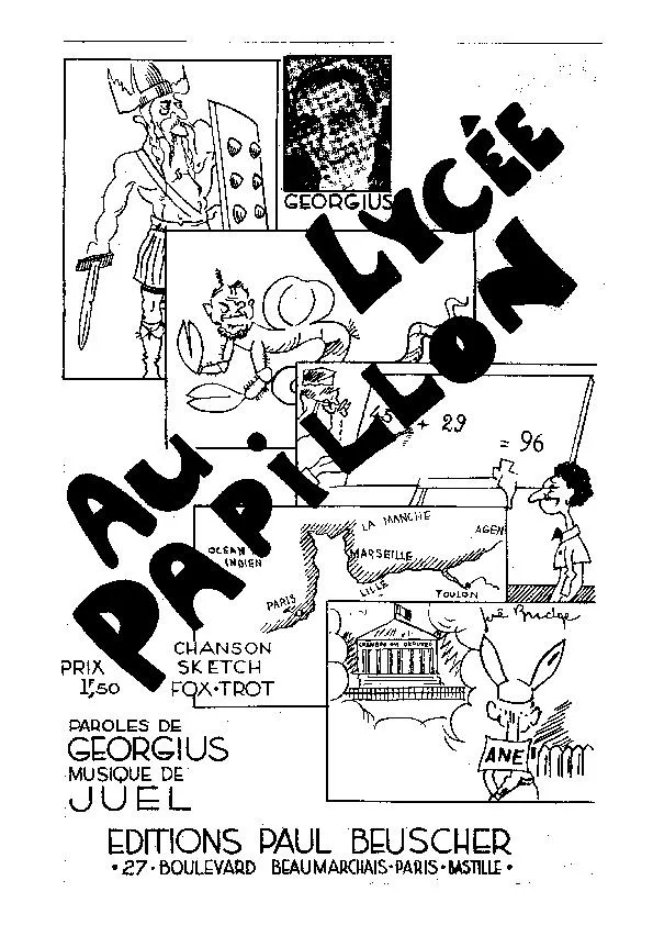 télécharger la partition d'accordéon Au Lycée Papillon (Fox Trot) au format PDF