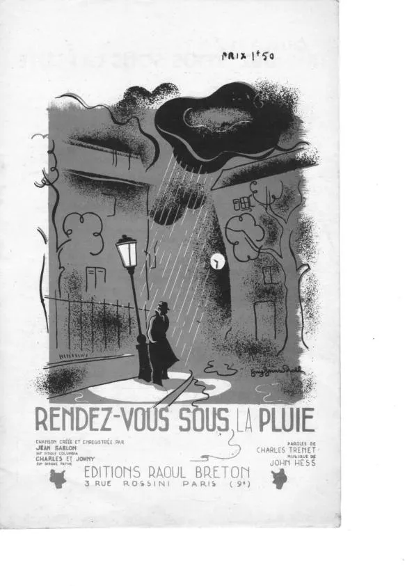 télécharger la partition d'accordéon Rendez vous sous la pluie au format PDF