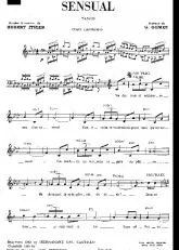 télécharger la partition d'accordéon Sensual (Tango) (Chant : Luis Mariano) au format PDF