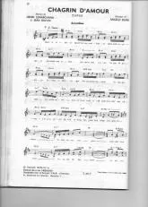 télécharger la partition d'accordéon Chagrin d'amour (Tango) au format PDF