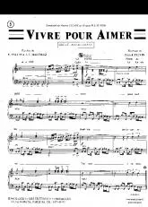 télécharger la partition d'accordéon Vivre pour aimer au format PDF