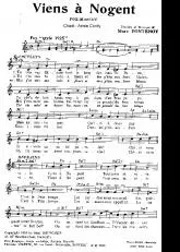 télécharger la partition d'accordéon Viens à Nogent (Chant : Annie Cordy) (Fox Marche) au format PDF
