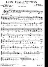 télécharger la partition d'accordéon Les Galipettes (Chant : Annie Cordy) (Marche Cabriolante) au format PDF