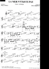 télécharger la partition d'accordéon La mer n'existe pas (Chant : Art Mengo) au format PDF
