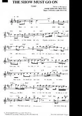 télécharger la partition d'accordéon The show must go on (Chant : Queen) au format PDF