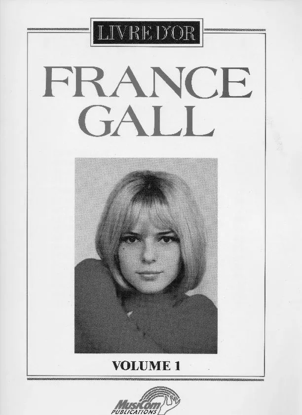 télécharger la partition d'accordéon Livre d'or n°1 : France Gall (17 Titres) au format PDF