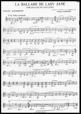 télécharger la partition d'accordéon La ballade de lady Jane (The ballad of lady Jane) au format PDF