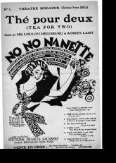 télécharger la partition d'accordéon Thé pour deux (Tea for two) (De l'opérette : No No Nanette) au format PDF