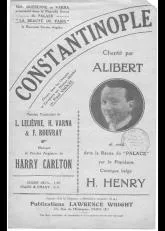 télécharger la partition d'accordéon Constantinople (Chant : Alibert) au format PDF