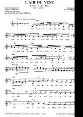 télécharger la partition d'accordéon L'air du vent (Pocahontas) (Colors of the wind) au format PDF