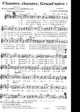 télécharger la partition d'accordéon Chantez chantez Grand' Mère (Gavotte) au format PDF