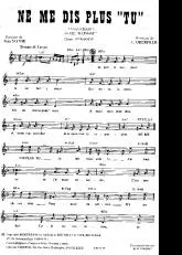télécharger la partition d'accordéon Ne me dis plus tu (Du Film : Barnabé) (Chant : Fernandel) (Tango) au format PDF