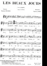 télécharger la partition d'accordéon Les beaux jours (Chant : Tino Rossi) (Valse Chantée) au format PDF