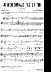 télécharger la partition d'accordéon Je n'en connais pas la fin (Chant : Edith Piaf) (Valse Chantée) au format PDF