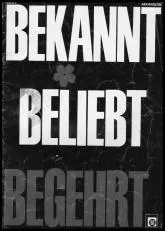 télécharger la partition d'accordéon Bekannt Beliebt Begehrt (Accordéon 1) au format PDF