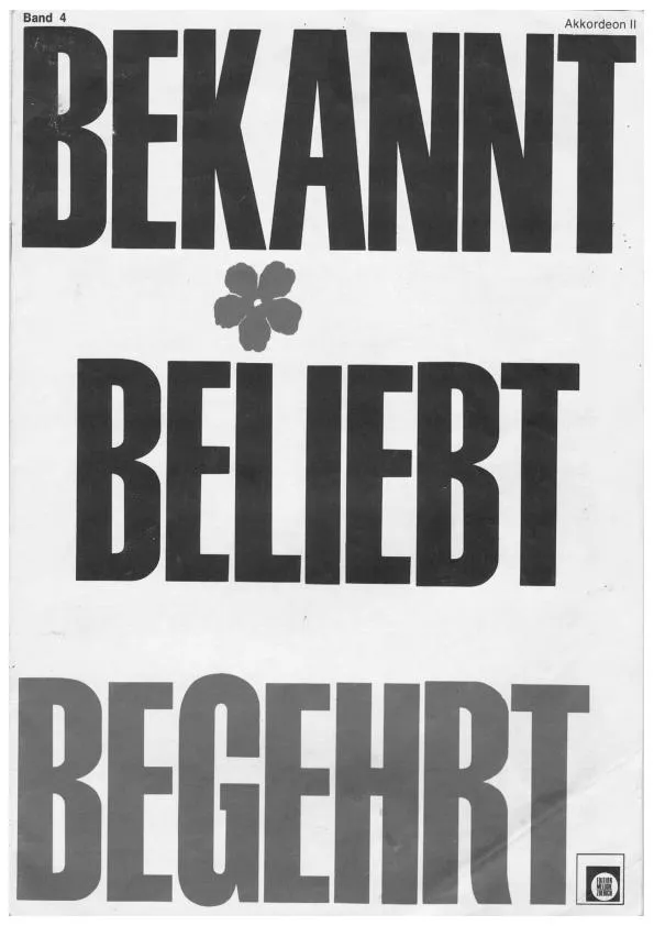 télécharger la partition d'accordéon Bekannt Beliebt Begehrt (Accordéon 2) au format PDF