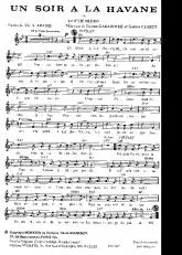 télécharger la partition d'accordéon Un soir à la Havane (Le p'tit Negro) (Valse Hawaïenne) au format PDF