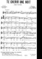 télécharger la partition d'accordéon Te chérir une nuit (Chant : Tino Rossi) (Valse Boston Chantée) au format PDF