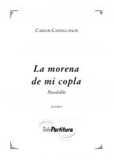 télécharger la partition d'accordéon Morena de mi copla (Paso Doble) au format PDF