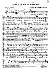 télécharger la partition d'accordéon Choubidou Bidou Poï Poï (Chant : June Richmond) (Cha Cha Cha) au format PDF