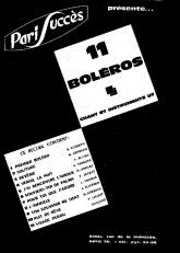 télécharger la partition d'accordéon Recueil 11 Boléros au format PDF