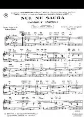télécharger la partition d'accordéon Nul ne saura (Nobody Knows) au format PDF