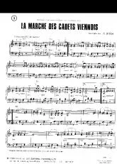 télécharger la partition d'accordéon La marche des cadets Viennois (Vienne reste Vienne) (Wein bleibt Wein) au format PDF
