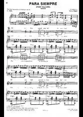 télécharger la partition d'accordéon Para Siempre (Pour toujours) (Tango) au format PDF