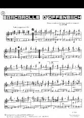 télécharger la partition d'accordéon Barcarolle D'Offenbach (Valse) au format PDF