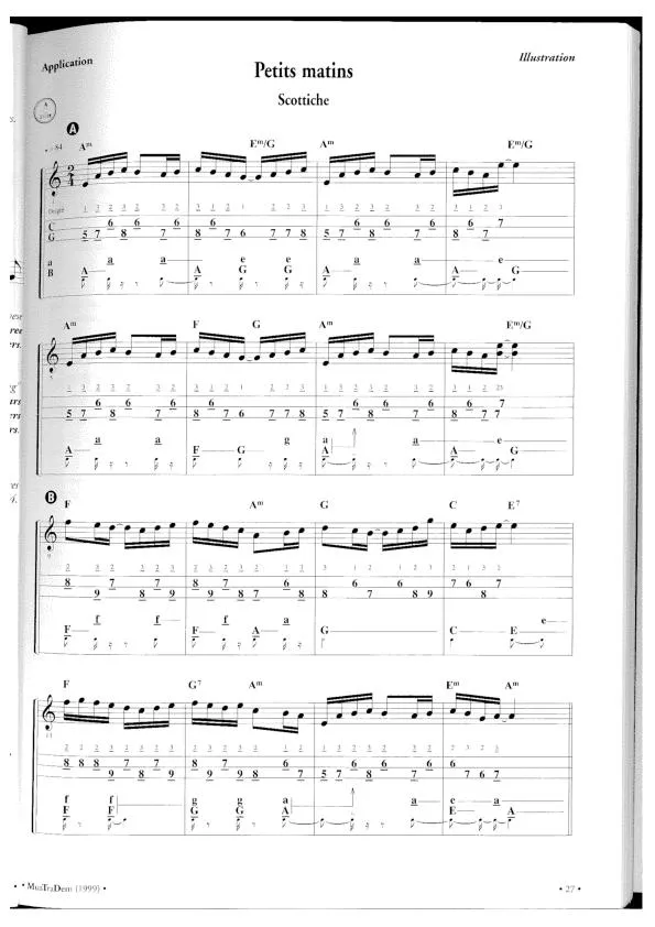 télécharger la partition d'accordéon Petits matins (Diatonique) au format PDF