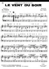 télécharger la partition d'accordéon Le vent du soir (Bossa Nova) au format PDF