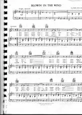 télécharger la partition d'accordéon Blowin In The Wind au format PDF