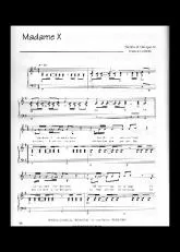 télécharger la partition d'accordéon Madame X au format PDF