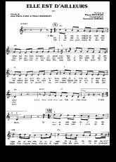 télécharger la partition d'accordéon Elle est d'ailleurs (Arrangement de : Raymond Gimenez) au format PDF