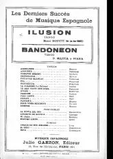 télécharger la partition d'accordéon Bandonéon (Tango) au format PDF