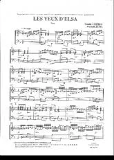 télécharger la partition d'accordéon Les yeux d'Elsa (Tango) au format PDF